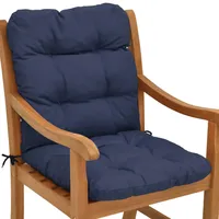 Beautissu Flair NL Niederlehner Auflage 100x50x8cm Dunkelblau