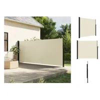 vidaXL Seitenmarkise Ausziehbar Creme 180x500 cm