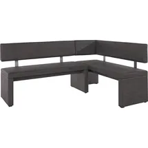 OTTO home Charissa 190 x 90 x 140 cm Microfaser langer Schenkel links schwarz