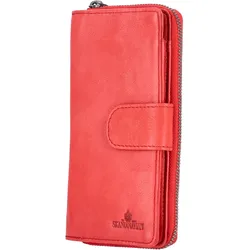 The Skandinavian Brand Damen Lederbörse  Red