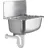 Otto Haas KG Christiane Edelstahl-Universal-Ausgussbecken 49 x 46 cm Silber