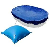 Evolution Abdeckplane mit Luftkissen SET Oval 623x360cm Blau Übermaß