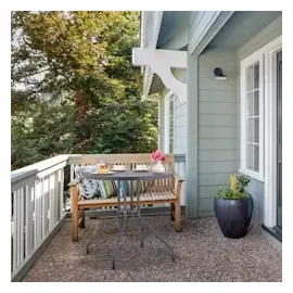 Relaxdays Gartentisch, Ø: Balkontisch Gartentisch 80 cm,