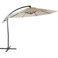 Mendler Marbella Ø 300 cm creme-weiß