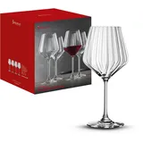 Spiegelau Rotweingläser 640 ml, 4 Stück, LifeStyle, 4450170, Burgunder Gläser aus Kristallglas, Weingläser Rotwein spülmaschinenfest