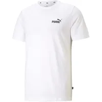 Puma Herren ESS Small Logo Tee T Shirt, Puma Weiß,