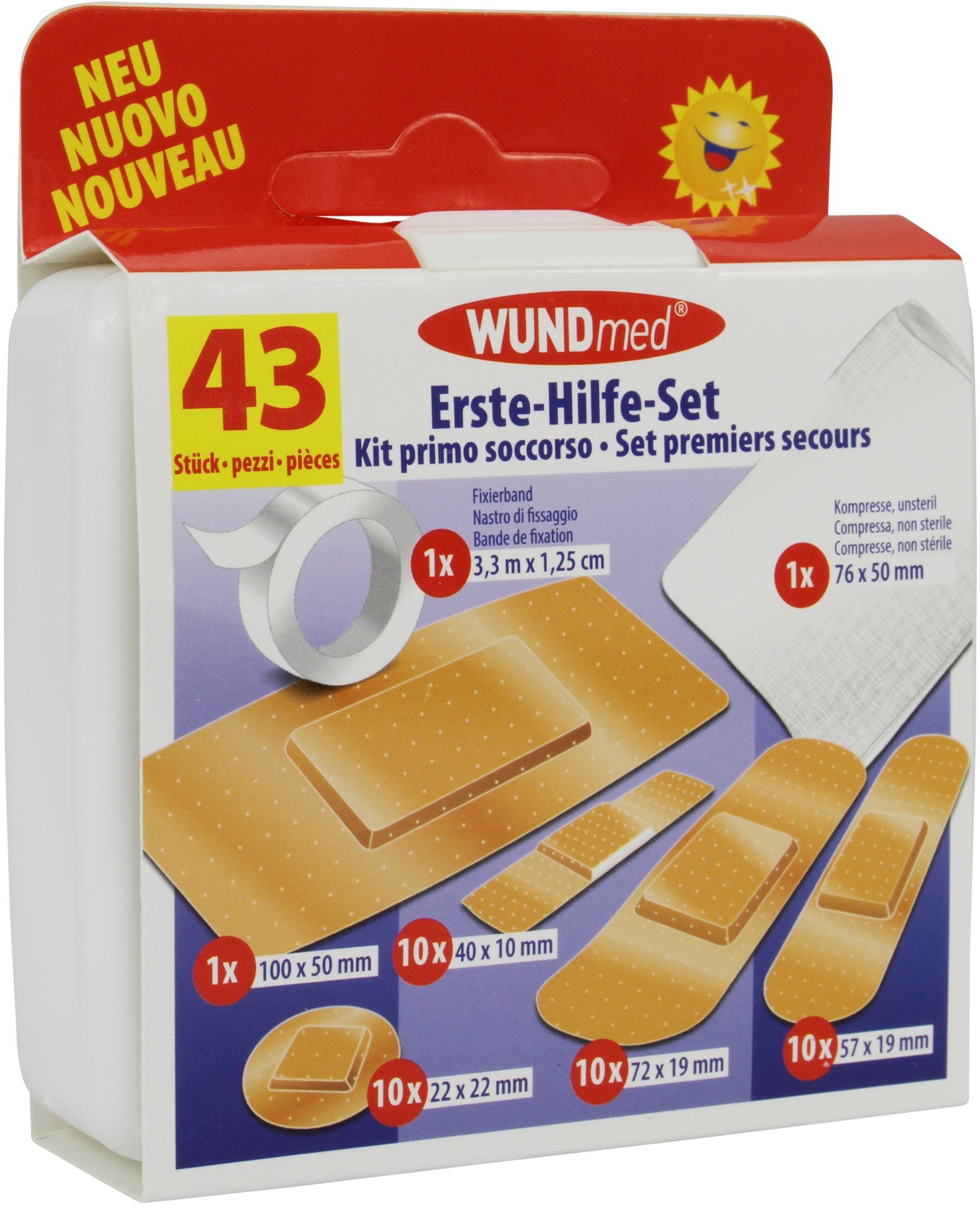 Preisvergleich Produktbild WUNDmed® Erste-Hilfe-Set 43-teilig