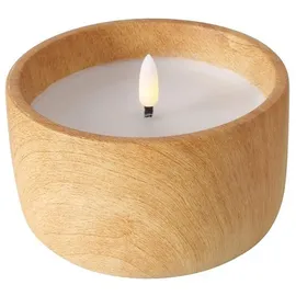 Boltze LED-Kerze Yuna Beton/Wachs 0 x 0 cm Weiß