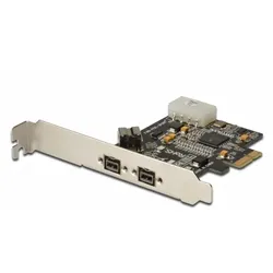 DIGITUS PCIe Karte, 3-Port 2x9-Pin extern, 1x9-Pin intern