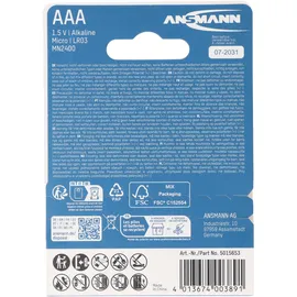 Ansmann X-Power Alkaline Batterie Micro AAA 4 St.