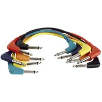 DAP AUDIO DAP-Audio FL41 – 6-farbige unsymmetrische Patchkabel, 90°