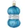 Inge-Glas® Christbaumschmuck, Christbaumschmuck Glas Strickgarn Wolle 11cm blau blau|schwarz