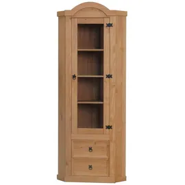 VCM Eckschrank 57 x 51 x 200 cm Braun