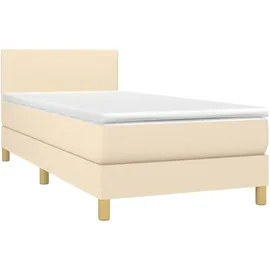 vidaXL Boxspringbett 100 x 200 cm Creme