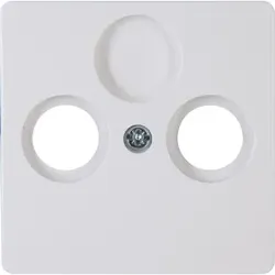 Kopp 334902182 PARIS - Antennen-Abdeckung TV/RF, Farbe: arktisweiß