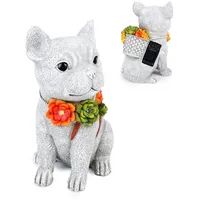 Dönges Hund Solar Garten Deko mit 6 LEDs
