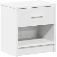 VidaXL Nachttisch mit Schublade Weiß 39x28x41 cm