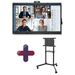 NEC MultiSync WD551 Windows Collaboration Display 138,8 cm 55 Zoll inkl. Neomounts NS-M1250BLACK Rollwagen