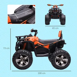 Homcom Elektroquad Kinder Quad 12V orange (1-tlg)