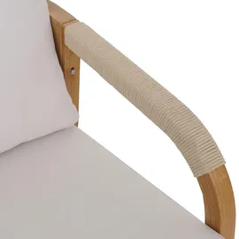 MCW MCW-P82 Loungeset Holz-Optik creme
