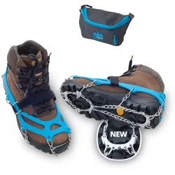 VERIGA Ice Track Schuhkrallen Eis Krallen Schuh Spikes Schnee Ketten Steigeisen Größe: L (41-44)