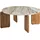 Beliani Luno Beige Mangoholz 80 x 37 cm