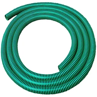 MegaHaustechnik Saugschlauch Spiralschlauch NW 38mm Innendurchmesser 1 1/2 Zoll, Wunschlänge Meter, Druckschlauch Förderschlauch Pumpenschlauch Teichschlauch Bewässerung Schlauch grün