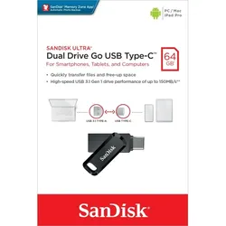 SanDisk USB 3.1 OTG Stick 64GB, Ultra Dual Go