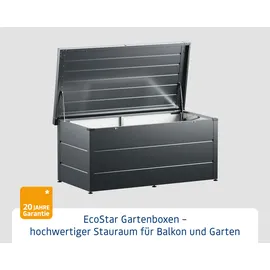 EcoStar Gartenbox Elegant 166 cm x 88 cm x 73 cm Anthrazit Grau