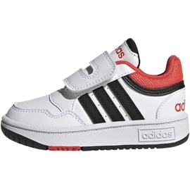 adidas Hoops Sneaker, FTWR White/core Black/Bright red, 26 EU