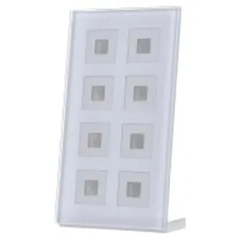 MDT BE-GT08W.01 Glastaster Plus 8-fach Weiß