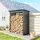 Outsunny Kaminholzregal Außen Metall 150 x 66,5 x 150 cm Dunkelgrau