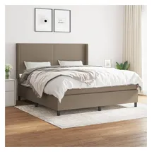 vidaXL Boxspringbett 180 x 200 cm Taupe