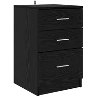 VidaXL Nachttisch Schwarze Eiche 40 x 40 x 63