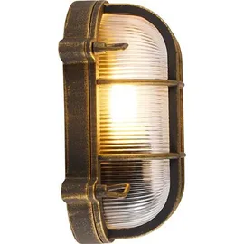 QAZQA Nautica 0 E27 Oval Gold/Aluminium