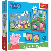 pbs deutschland gmbh & co.kg 2 in 1 Puzzle & Memo Peppa Pig