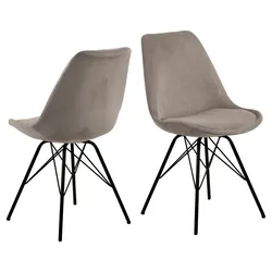 Eris Esszimmerstuhl samt beige.