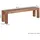 P & B Sitzbank Mumbai Braun 160 x 45 x 35 cm