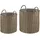 Beliani Blumenkorb 50 x 48 x 41 cm Braun