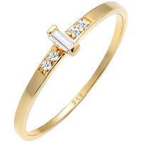 Elli DIAMONDS Verlobung Topas Diamant (0.02 ct.) 585 Gelbgold Ringe Damen