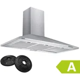 Ciarra Wandhaube 90 cm Silber