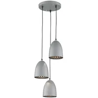 EGLO Hängelampe 3-flg. 24 cm rund titanfarben