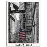 ARTland Wandbild »New York Wall Street«, Amerika, (1 St.), als -Leinwandbild, Poster, in verschied. Größen schwarz