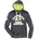Außenhandels-GmbH Strickfleecehoody Gr S schwarz melange/lime