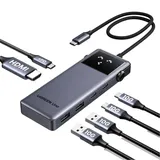 UGREEN Uno 6-In-1 Usb-C Hub USB-Hubs - 6 - silber