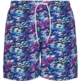 URBAN CLASSICS Badeshorts Urban Classics Multicolor Blau/Pink XL