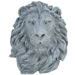 Kopf Löwe Steineffekt - Grau Anderes Harz Amadeus 35x23 cm