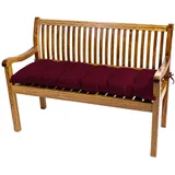 TexDeko Bankauflage 190 x 50 x 8 cm rot 1 St.