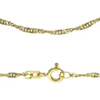 FIRETTI Collierkettchen »Schmuck Geschenk Gold 333 od 585 Singapurkettengl. in mehreren Breiten«, Made in Germany, 20680731-60 gelbgoldfarben