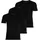 Lacoste T-Shirt 3er Pack black S